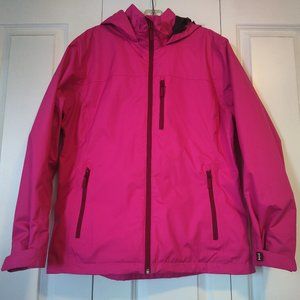Helly Hansen Hot Pink Lightweight Water-Resistant Active Jacket with Hood